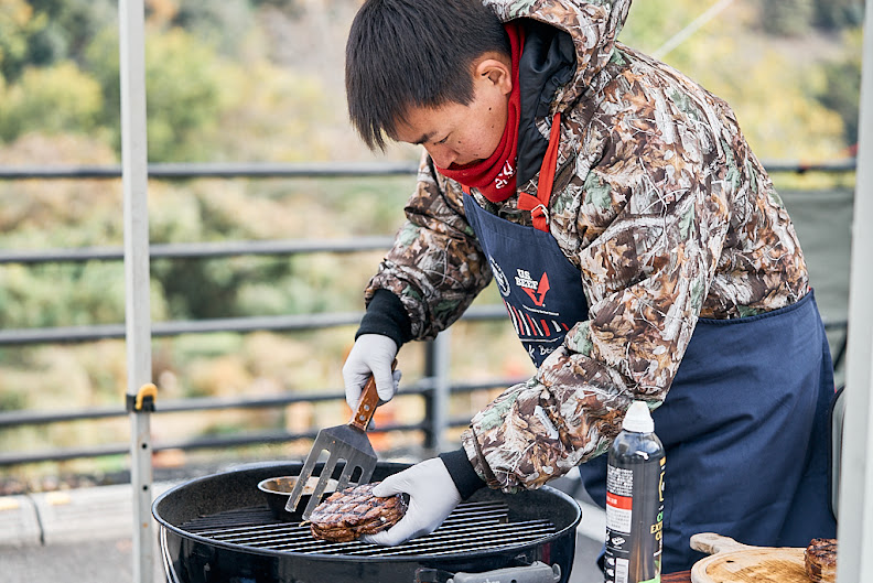 ステーキの焼き方実演会